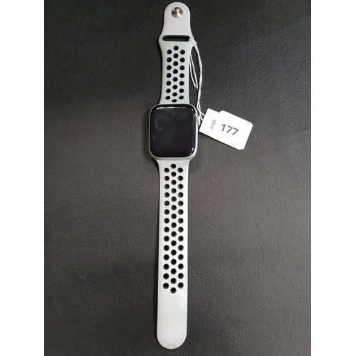 177 - APPLE WATCH SE
44mm case; model A2352; S/N H4HFL0L3Q1MY; NOT Apple Account Locked;
Note: It is the b... 