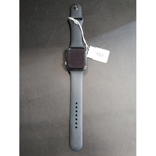 182 - APPLE WATCH SE
44mm case; model A2356; S/N HR9HPE3JQ12G; Apple Account Locked 
Note: It is the buyer... 