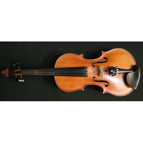 505 - 20th CENTURY VIOLIN
labelled ' Januarius Gagliano filius Alexandri fecit Neap 1770', length of back ... 