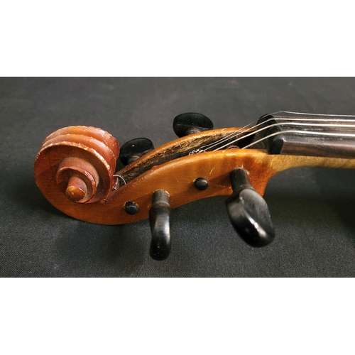 505 - 20th CENTURY VIOLIN
labelled ' Januarius Gagliano filius Alexandri fecit Neap 1770', length of back ... 