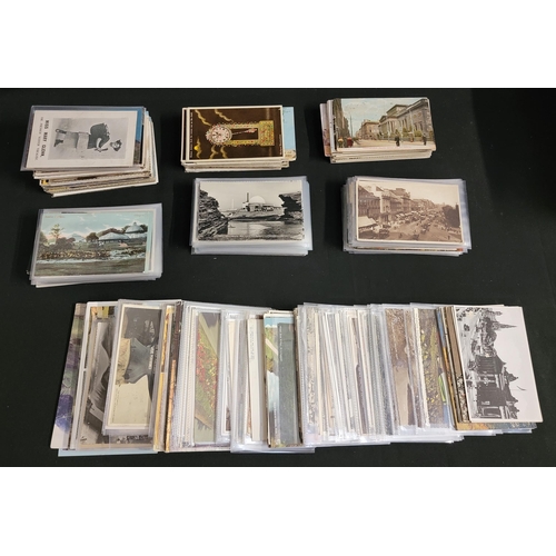 492 - ASSORTMENT OF SCOTTISH POSTCARDS
mainly 20th century, many in plastic sleeves, some blank, featuring... 