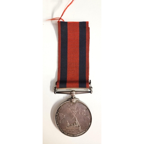 549 - MERCANTILE MARINE OFFICER TRANSPORT MEDAL 1899-1902
with single clasp, China 1900, named to D. Y. Mu... 