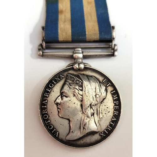 550 - EGYPT AND SUDAN MEDAL 1882 WITH TEL-EL-KEBIR CLASP
named PTE A. Lowe of the Cameron Highlanders, num... 