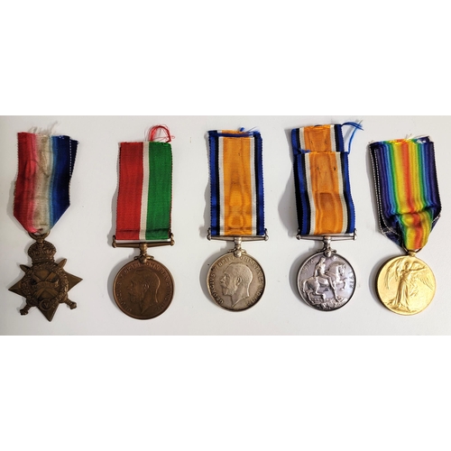 551 - SELECTION OF MEDALS
comprising two British War Medals 1914-1918; Mercantile Marine Medal; Victory Me... 