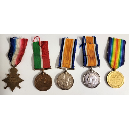 551 - SELECTION OF MEDALS
comprising two British War Medals 1914-1918; Mercantile Marine Medal; Victory Me... 