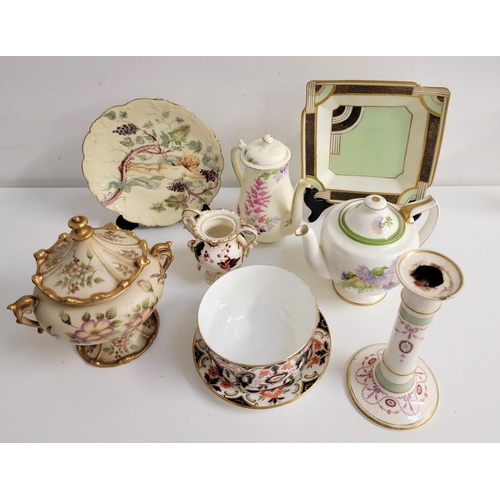 285 - SELECTION OF TEA WARE AND DECORATIVE CERAMICS
including Royal Doulton 'Glamis thistle' teapot; pair ... 