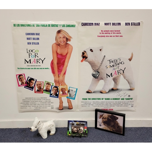 478 - COLLECTIBLE MODEL OF PUFFY THE DOG FROM 'THERE'S SOMETHING ABOUT MARY' AND OTHER EPHEMERA
comprising... 