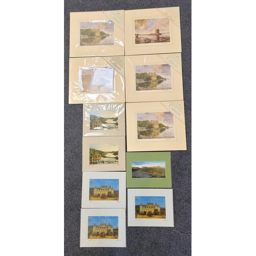 592 - SELECTION OF SCOTTISH CASTLE PRINTS
comprising five signed prints from 'William Dobbie's Castles of ... 