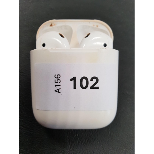 102 - PAIR OF APPLE AIRPODS 2ND GENERATION
in Lightning charging case
Note: Case and Airpods very dirty