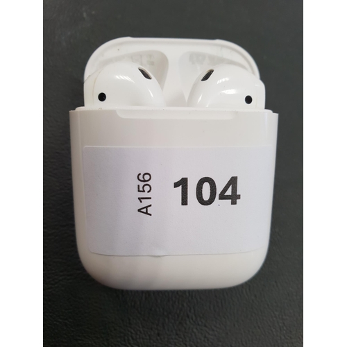 104 - PAIR OF APPLE AIRPODS 2ND GENERATION
in Lightning charging case