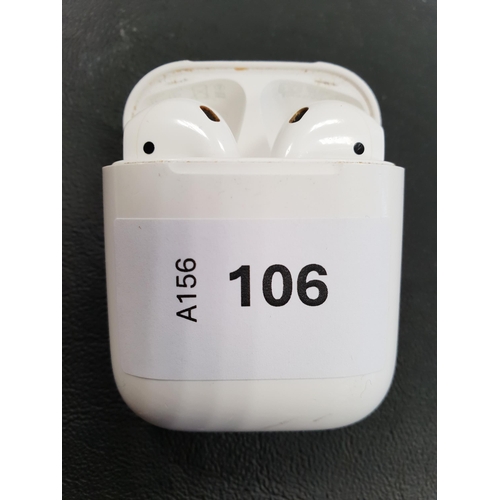 106 - PAIR OF APPLE AIRPODS 2ND GENERATION
in Lightning charging case