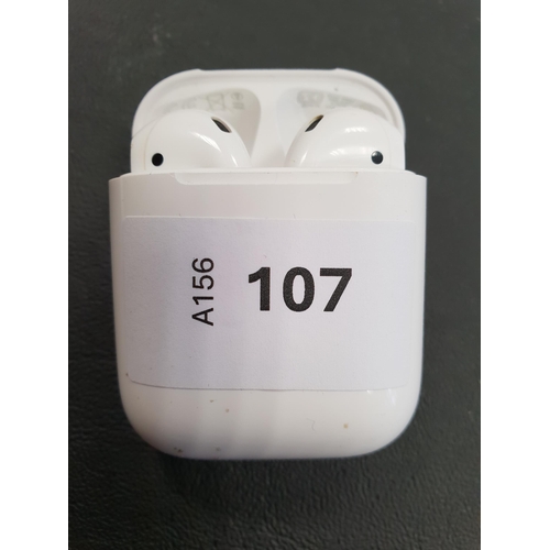 107 - PAIR OF APPLE AIRPODS 2ND GENERATION
in Lightning charging case