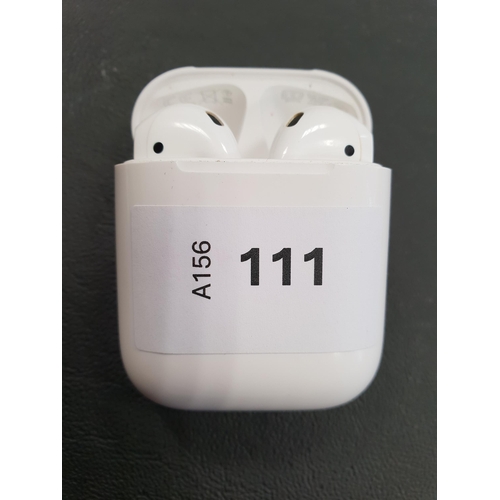 111 - PAIR OF APPLE AIRPODS 2ND GENERATION
in Lightning charging case