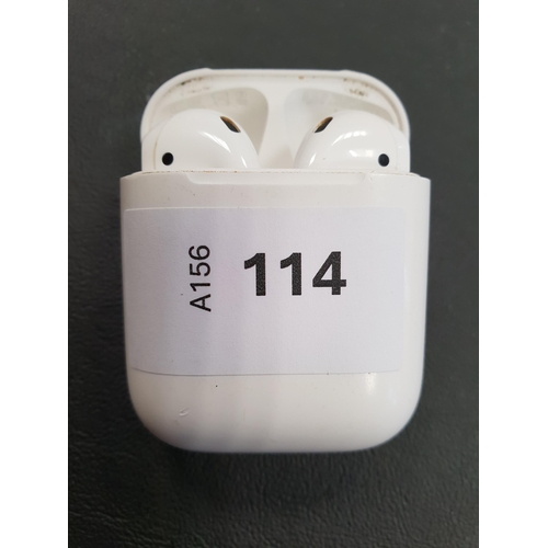 114 - PAIR OF APPLE AIRPODS 2ND GENERATION
in Lightning charging case