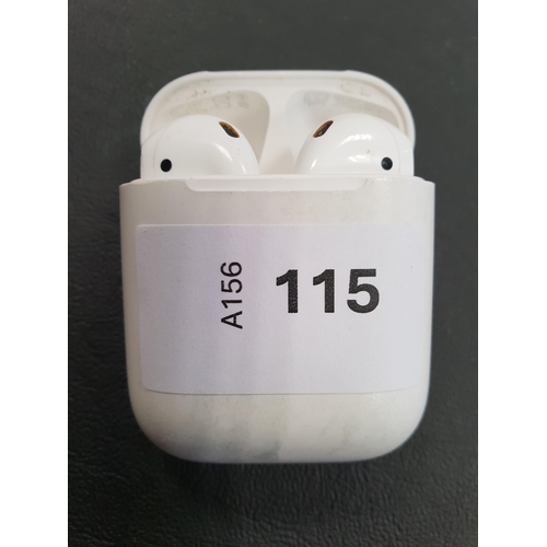 115 - PAIR OF APPLE AIRPODS 2ND GENERATION
in Lightning charging case