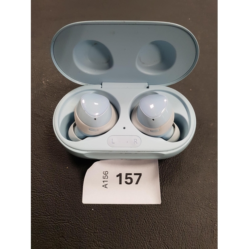 PAIR OF SAMSUNG EARBUDS
in charging case, model SM-R175