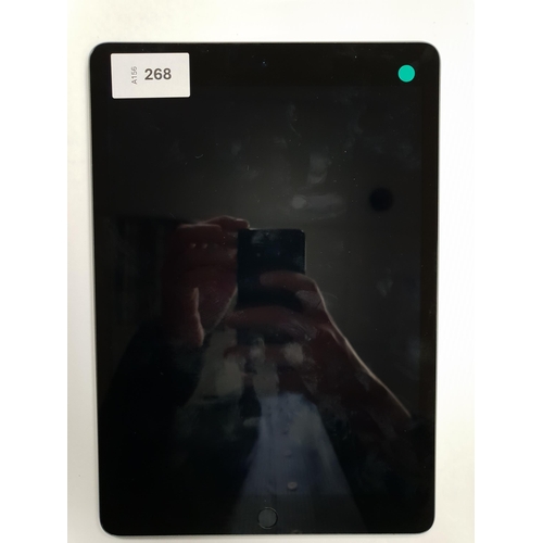 268 - APPLE IPAD 9TH GEN - A2602 - WIFI 
serial number GW06C74LJP. Apple account locked. 
Note: It is the ... 