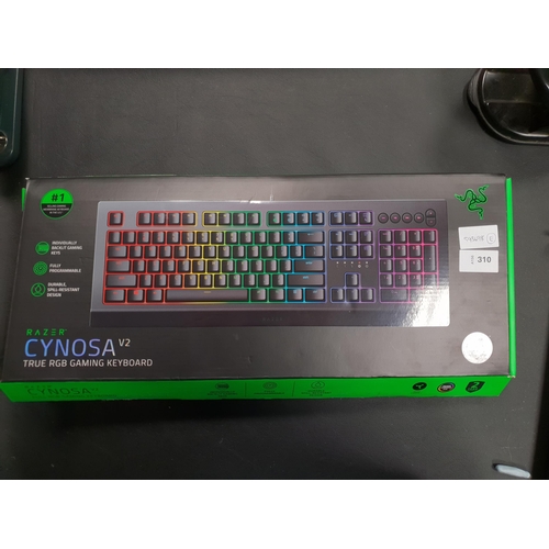 310 - RAZER CYNOSA V2 TRUE RGB GAMING KEYBOARD
well used but in box