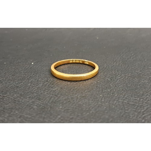 130 - EIGHTEEN CARAT GOLD WEDDING BAND
ring size K and approximately 1.8 grams