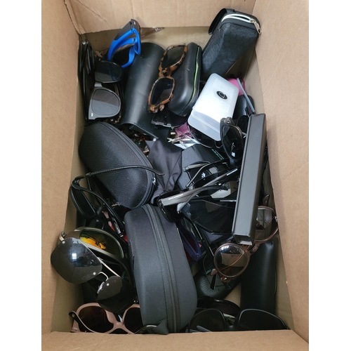 32 - ONE BOX OF GLASSES AND SUNGLASSES
branded and unbranded
Note: some may have prescription lenses