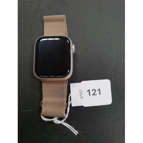 121 - APPLE WATCH SERIES 7 
41mm case; model A2473; S/N QVXHFK4K0W; Apple Account Locked. 
Note: It is the... 