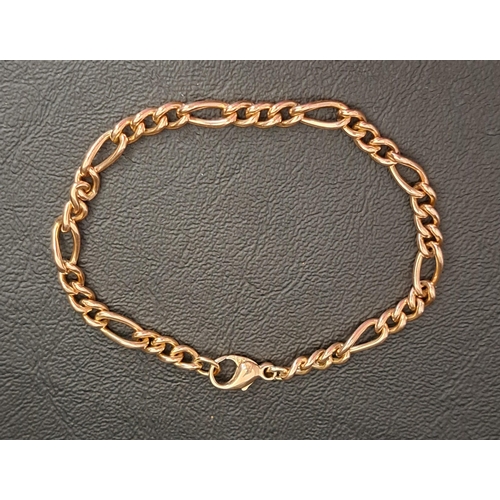 2 - FOURTEEN CARAT ROSE GOLD BRACELET
19.7cm long and approximately 13.6 grams