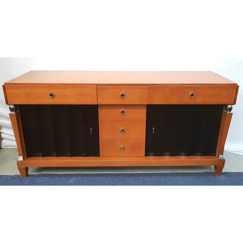 726 - CONTEMPORARY ITALIAN ALDER AND CHERRY WOOD HERITAGE J.S SELVA SIDEBOARD
the alder frame with cherry ... 