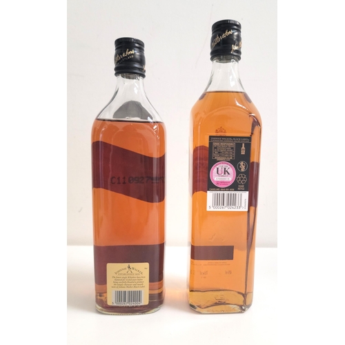 512 - TWO BOTTLES OF JOHNNIE WALKER BLACK LABEL BLENDED SCOTCH WHISKY 
comprising one extra special, aged ... 