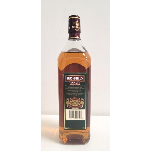 513 - BUSHMILLS AGED 10 YEARS SINGLE MALT IRISH WHISKEY
in capsule, 1.00l and 43%, level mid shoulder, one... 