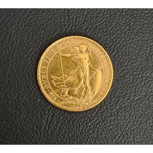 467 - BRITANNIA 1/4 OZ FINE GOLD £25 COIN
dated 1987, 8.4 grams