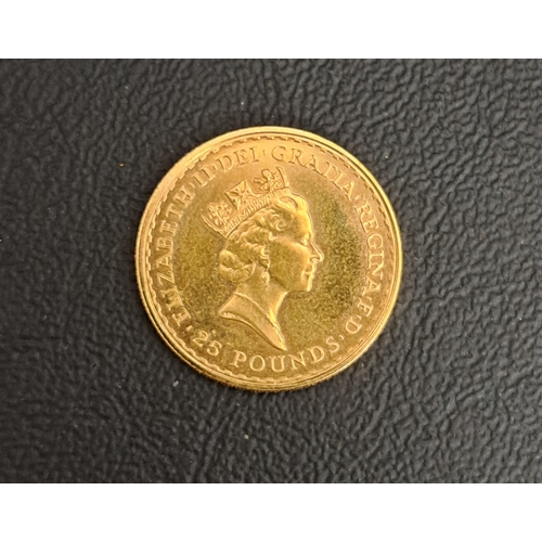 467 - BRITANNIA 1/4 OZ FINE GOLD £25 COIN
dated 1987, 8.4 grams