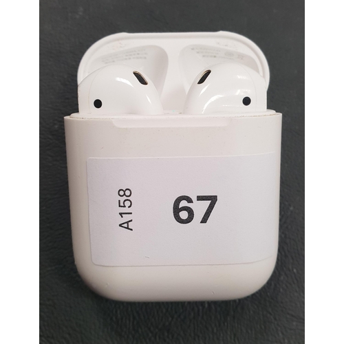 PAIR OF APPLE AIRPODS 2ND GENERATION
in Lightning charging case