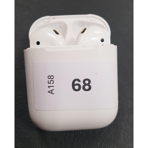 68 - PAIR OF APPLE AIRPODS 2ND GENERATION
in Lightning charging case