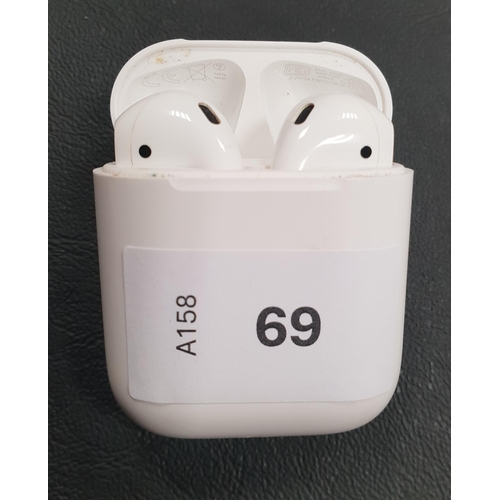 69 - PAIR OF APPLE AIRPODS 2ND GENERATION
in Lightning charging case