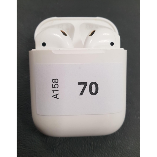 70 - PAIR OF APPLE AIRPODS 2ND GENERATION
in Wireless charging case