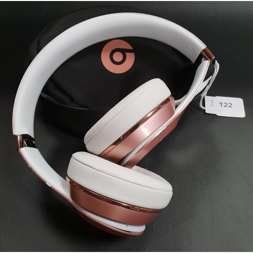 122 - BEATS SOLO3 ON-EAR WIRELESS HEADPHONES
with case
Note: Wear to earpads