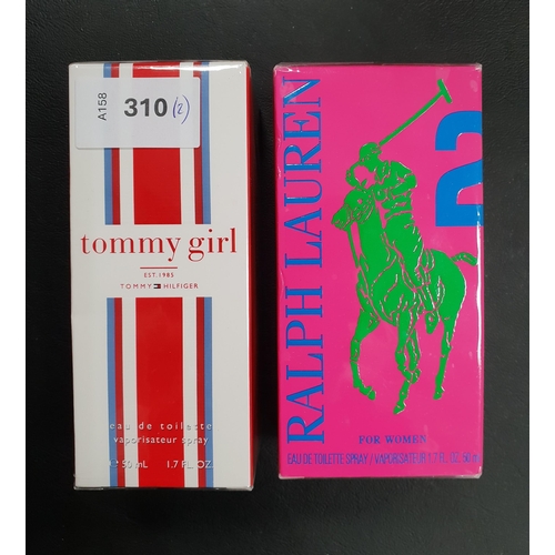 310 - TWO NEW AND BOXED FRAGRANCES
comprising Ralph Lauren 2 for women Eau de Toilette (50ml) and Tommy Hi... 