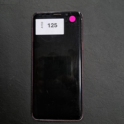 125 - SAMSUNG GALAXY S9
model SM-G960F; IMEI 353467103094409; Google Account Locked. 
Note: screen is very... 