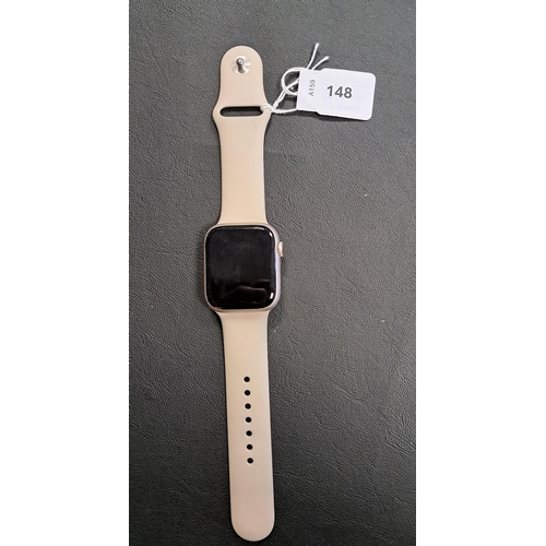 148 - APPLE WATCH SERIES 8
45mm case; model A2775; S/N X3MGY6Q56L; Apple Account Locked 
Note: It is the b... 