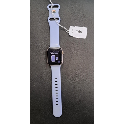 149 - APPLE WATCH SE
40mm case; model A2722; S/N JD773WHX50; Apple Account Locked
Note: It is the buyer's ... 