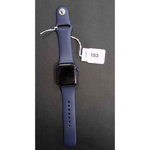 153 - APPLE WATCH SERIES 6
40mm case; model A2291; S/N GY6DQ5WCQ1RD; Apple Account Locked. 
Note: It is th... 