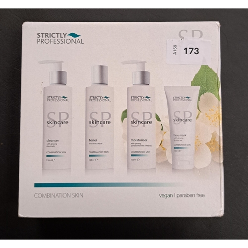 173 - NEW AND BOXED STRICTLY PROFESSIONAL SKINCARE SET
comprising Cleanser, Toner, Moisturiser (all 150ml)... 