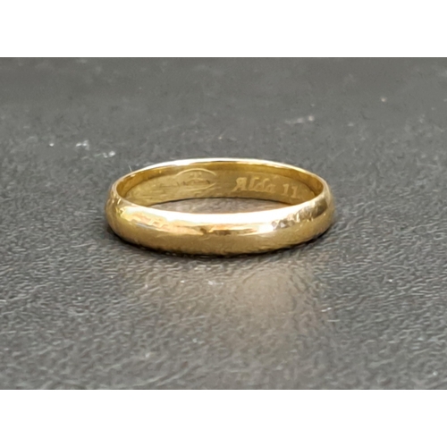 30 - FOURTEEN CARAT GOLD WEDDING BAND
ring size U and approximately 3.4 grams