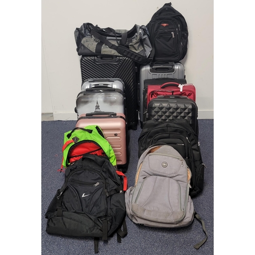 58 - SELECTION OF EIGHT SUITCASES, FIVE RUCKSACKS AND ONE HOLDALL (14)
including: IT Luggage, Estela and ... 