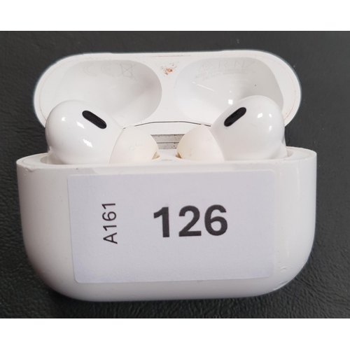 126 - PAIR OF APPLE AIRPODS PRO 2nd GENERATION
in Magsafe Charging case (Lightning)