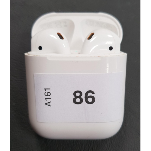 86 - PAIR OF APPLE AIRPODS 2ND GENERATION
in Lightning charging case