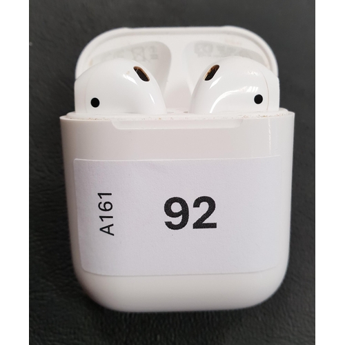 92 - PAIR OF APPLE AIRPODS 2ND GENERATION
in Lightning charging case