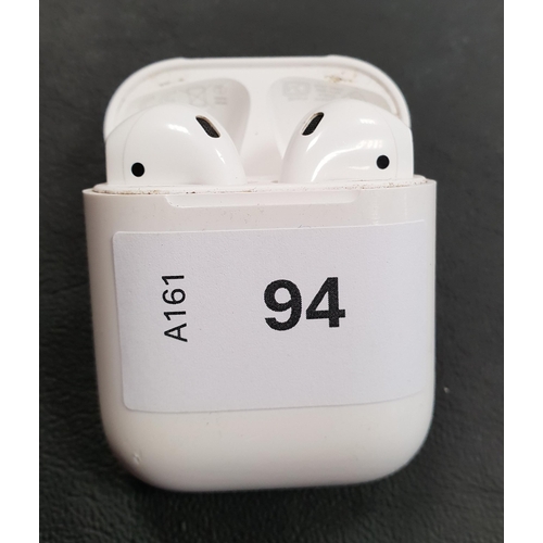 94 - PAIR OF APPLE AIRPODS 2ND GENERATION
in Lightning charging case