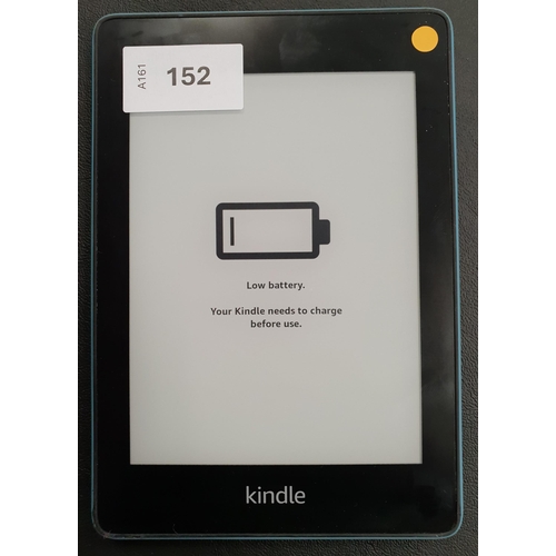 152 - AMAZON KINDLE PAPERWHITE 4 TWILIGHT BLUE E-READER
serial number G001 6T02 9453 10P7
Note: It is the ... 