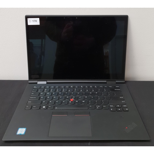 170 - LENOVO THINKPAD YOGA 3RD GEN
serial number R90SLP3Z; Intel Core i5; wiped; 
Note: It is the buyer's ... 